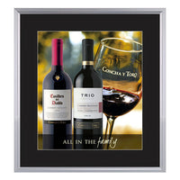 SLIDE IN POSTER FRAMES 24x36 WITH 3" WIDE MAT BOARD PROVIDE A TRADITIONAL PICTURE FRAME "LOOK", WITH EASY ACCESS TO CHANGE YOUR POSTERS
