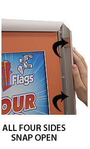 Designer Snap Frames for Posters 8.5x11 (4" Wide Matboard)