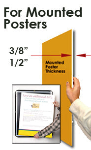 EXTRA DEEP 30 x 40 Poster Snap Frames (1 5/8" Profile for MOUNTED GRAPHICS)