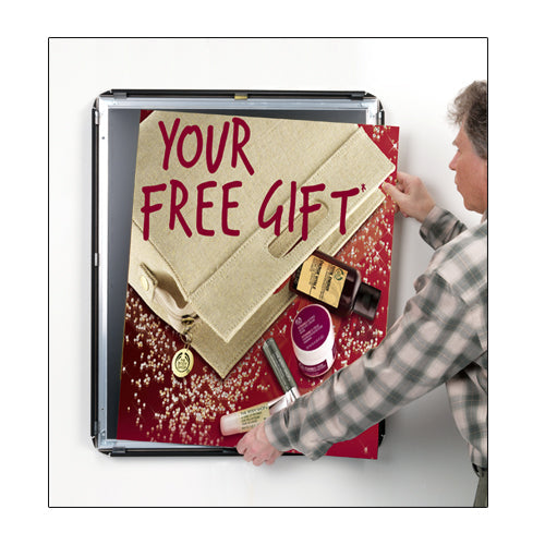 ALL 4 SIDES SNAP OPEN for EASY 84" x 96" POSTER CHANGES