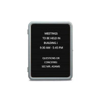 Enclosed Changeable Letter Boards Plastic Frame with Round Corners