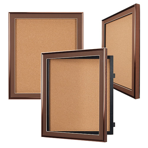 Extra Large Designer Metal 36 x 72 Enclosed Bulletin Cork Board SwingFrames
