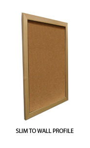 Extra Large Wide Wood 48 x 96 Enclosed Bulletin Cork Board SwingFrames