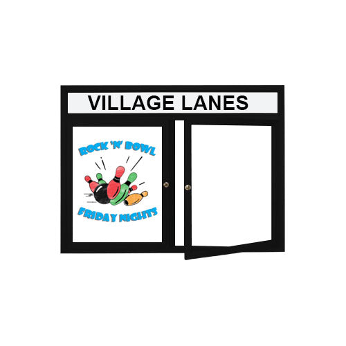 Indoor Enclosed Marker Boards 2 and 3 Door