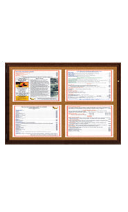 Indoor Wood Menu Displays | Indoor MenuCases