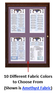 Enclosed Indoor Menu Cases for 8 1/2" x 14" Portrait Menu Sizes