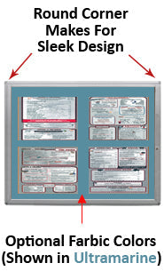 Indoor Rounded Menu Displays | Indoor Menu Cases