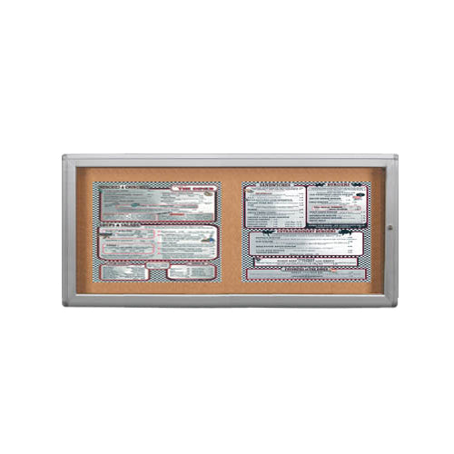 MENU CASE SHOWN: 11 X 17 MENUS (2) ACROSS | AVAIBLE IN GREY, BLACK, BRONZE, AND SATIN GOLD
