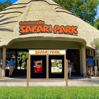 48" x 48" Outdoor Message Center Enclosed Cork Board with Header and Posts | Two Door Information Board
