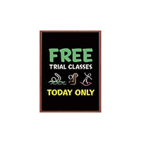 15x20 Wood Framed Black Dry Erase Marker Boards