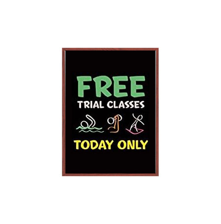 15x20 Wood Framed Black Dry Erase Marker Boards