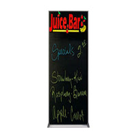 Value Line 12x36 Black Wet Erase Marker Board with Aluminum Frame