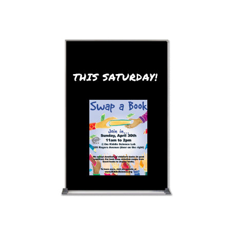 36x24 Magnetic Black Dry Erase Marker Board with Aluminum Frame