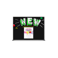 Silver Trim Metal Frame 8.5x11 Wet Erase Black Magnetic Marker Board | Porcelain on Steel