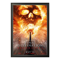 24x36 MOVIE POSTER PICTURE FRAME DISPLAY SHOWN in SATIN BLACK FRAME with RAVEN BLACK MATBOARD