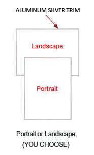 8.5 x 11 Whiteboard Metal Framed