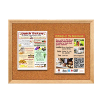 15 x 20 Wood Framed Cork Bulletin Board | Decorative Frame Style