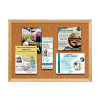 36 x 72 Wood Framed Cork Bulletin Board (with Decorative Frame Style)