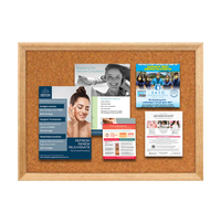 36 x 84 Wood Framed Cork Bulletin Board (with Decorative Frame Style)