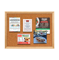 36 x 96 Wood Framed Cork Bulletin Board (with Decorative Frame Style)