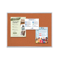 Value Line 11x14 Metal Framed Cork Bulletin Board | Open Face with Silver Trim Frame