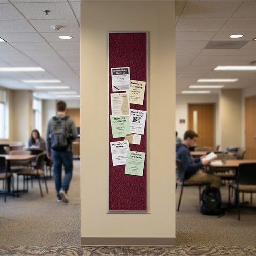 Value Line 12x60 Vinyl Covered Bulletin Display Board Portrait or Landscape