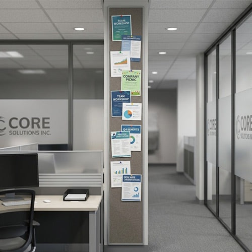 Value Line 12x96  Vinyl Covered Bulletin Display Board Portrait or Landscape