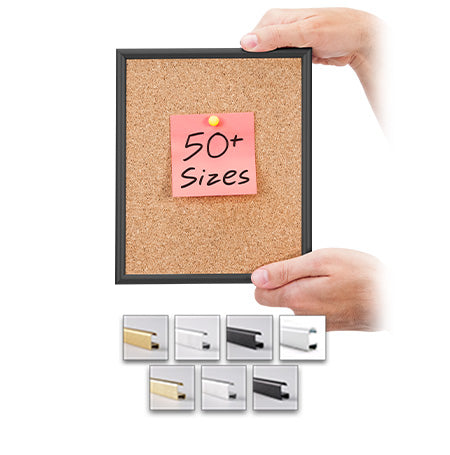 Access Cork Board™ 12" x 16" Open Face Classic Metal Framed Cork Bulletin Board