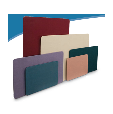 UN-FRAMED 48 x 96 Fabric Cork Bulletin Board in 10 Colorful Fabric Boards with Rounded Edges
