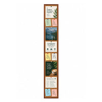 WIDE WOOD 12x84 Framed Cork Bulletin Board (Open Face with 2" Wide Wood Frame)