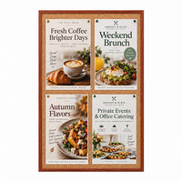 WIDE WOOD 20x30 Framed Cork Bulletin Board (Open Face with 2" Wide Wood Frame)