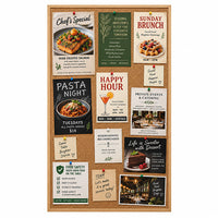 WIDE WOOD 36x60 Framed Cork Bulletin Board (Open Face with 2" Wide Wood Frame)