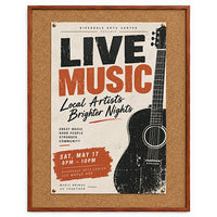 WIDE WOOD 40x50 Framed Cork Bulletin Board (Open Face with 2" Wide Wood Frame)