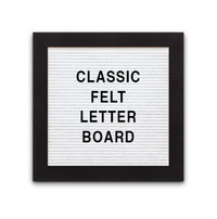 Access Letterboard 10 x 10 Open Face 361 Wood Framed FELT Letter Board