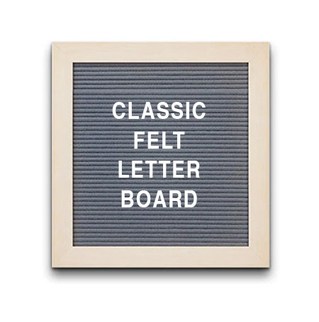 Access Letterboard 18 x 18 Open Face 361 Wood Framed FELT Letter Board