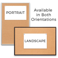 Access Cork Board™ 30" x 72" DEEP STYLE Open Face Designer 43 Metal Framed Bulletin Board