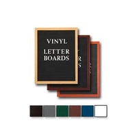 Open Face Vinyl Letter Board 12x16 Wood Frame