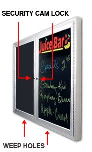 Wall Mount Outdoor Radius Edge Marker Boards