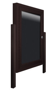 Outdoor Letter Boards with Interior LED Lighting and Posts