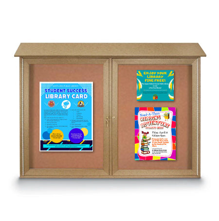 Outdoor Message Center 48" x 36" with 2 Doors