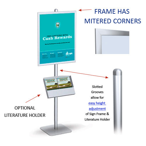 POSTO-STAND™ Snap Frame Poster Sign Stand 22x28 (SINGLE SIDED)