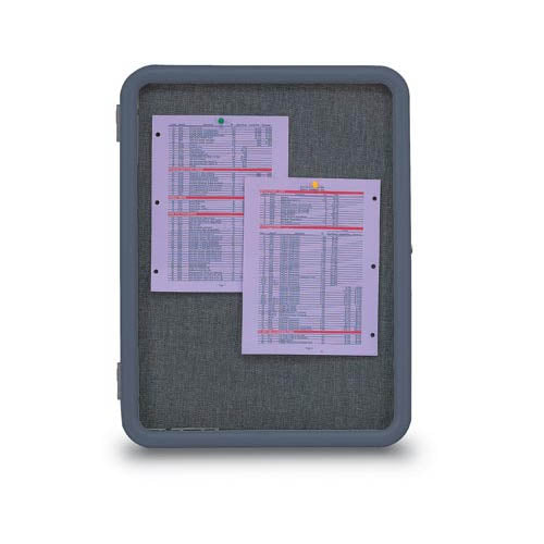 Plastic Framed Enclosed Bulletin Boards with Round Corners | Wall Mount 18x24 and 24x36 Frame Sizes