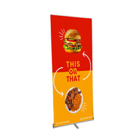 CYPRESS Retractable Banner Stand | 39.25" Wide  Banner | Single Sided Adjustable Bannerstand