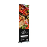 EVEREST Retractable Banner Stand | 36" Wide Banner | Extendable up to 122" | Single Sided Adjustable Bannerstand