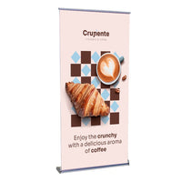 FUJI Retractable Banner Stand | 31.5" Wide Banner | Double Sided Adjustable Bannerstand