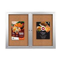 SwingCase 48 x 60 Outdoor Enclosed Bulletin Boards 2 DOOR