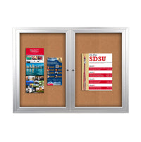 SwingCase 60 x 40 Outdoor Enclosed Bulletin Boards 2 DOOR