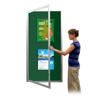 24x96 Extra Large Outdoor Enclosed Bulletin Board SwingCases (Single Door)