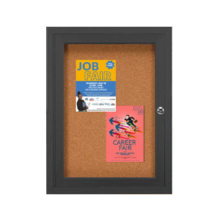 Indoor Enclosed Bulletin Boards 36 x 36 (Single Door)