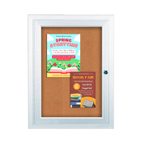 27 x 40 Indoor Enclosed Bulletin Boards with Light (Single Door)